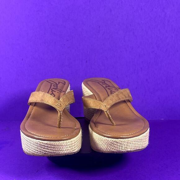 Zodiac Brown Rio‎ Espadrille Wedge Sandals Shoe Size 9.5-NEW - Picture 2 of 8